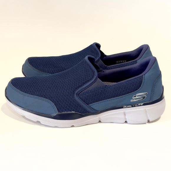 SKECHERS Mens Equalizer Bluegate Slip On - Size 10 - Picture 3 of 7